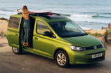 Volkswagen Caddy Cargo parked at the beach