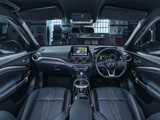 Nissan Juke Hybrid interior showing dashboard and steering wheel