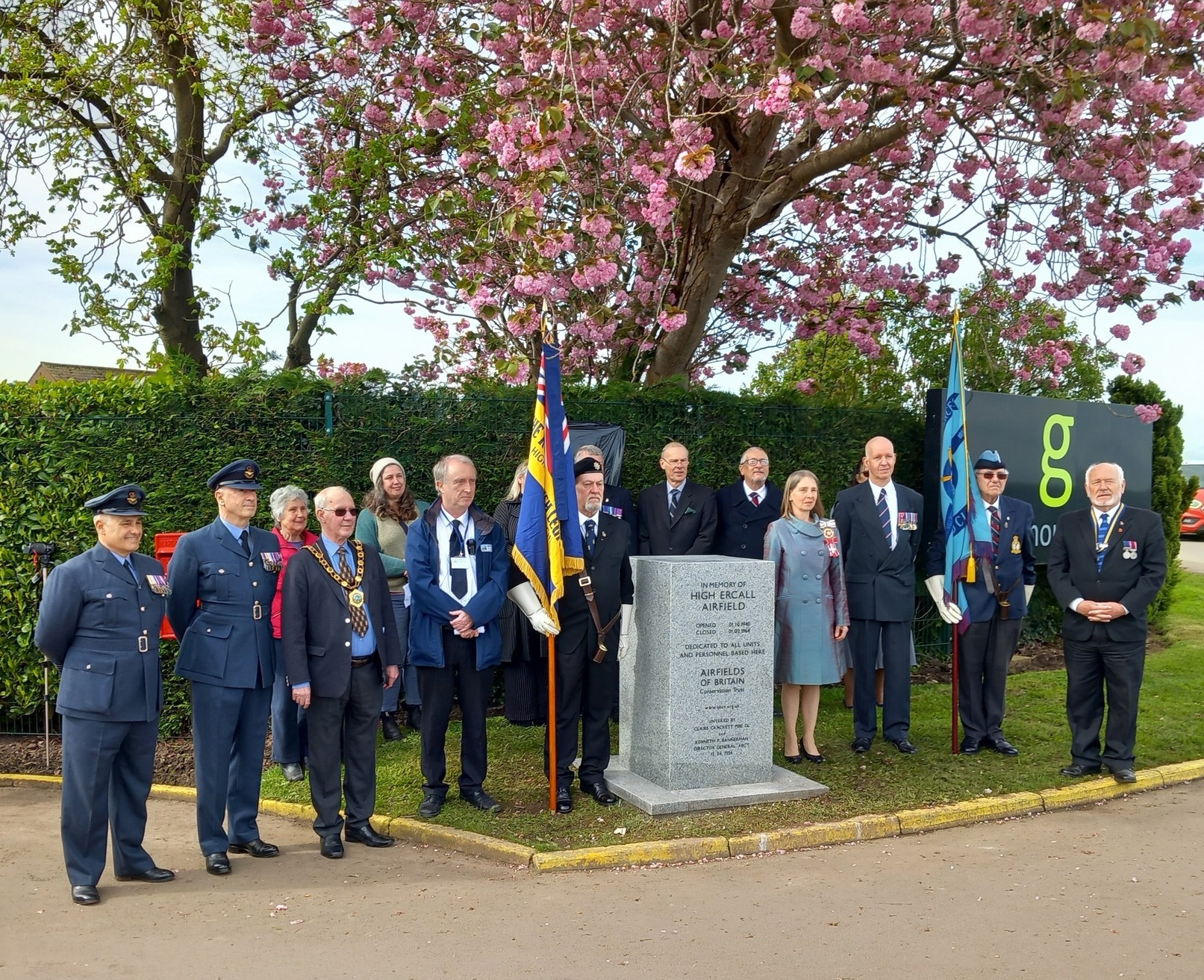 Britain Conservation Trust unveil war memorial at Greenhous